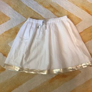 Girls white skirt